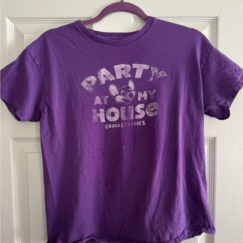 Chuck E. Cheese Purple Kids Tee